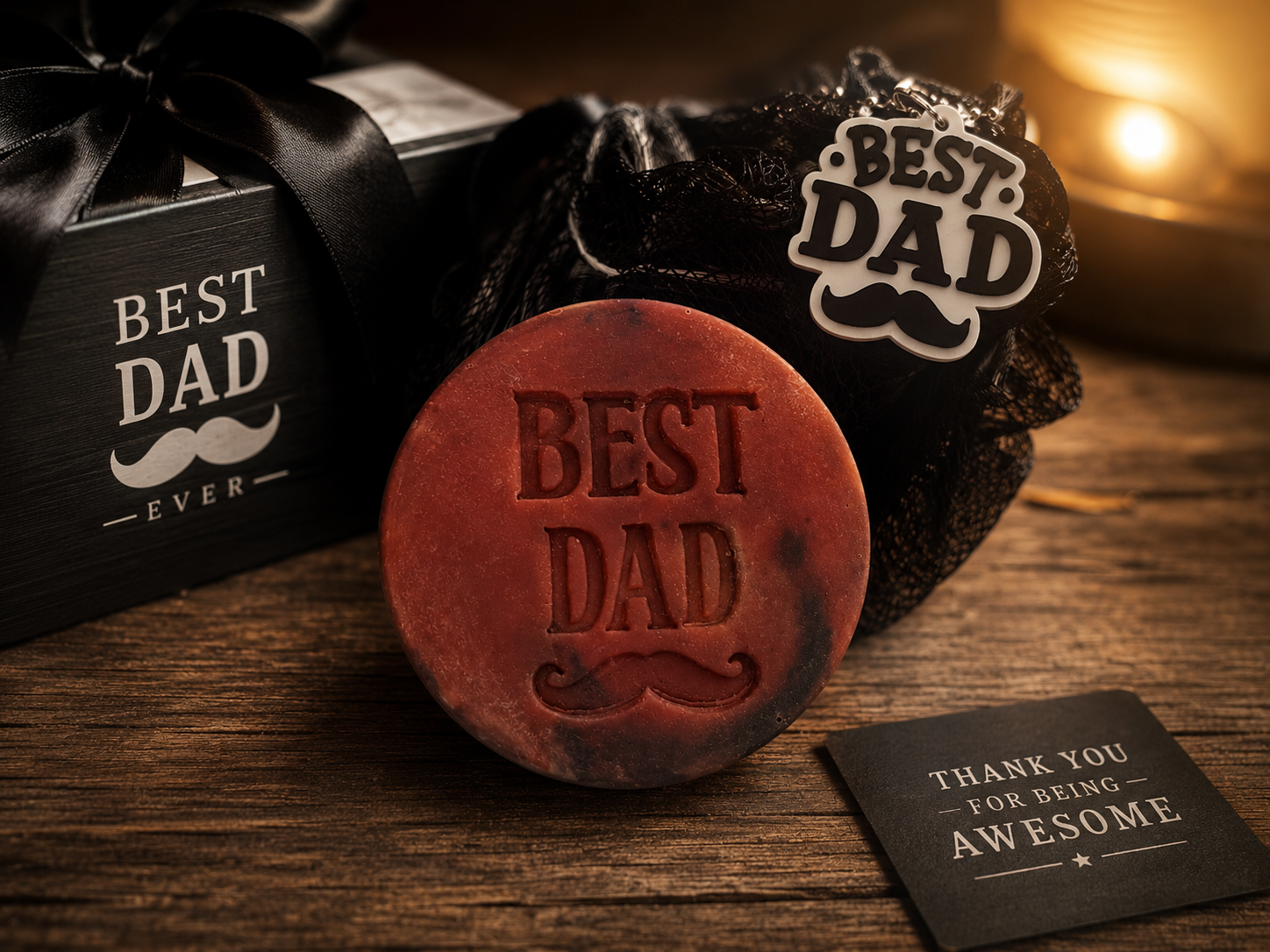 Handcrafted soaps background
