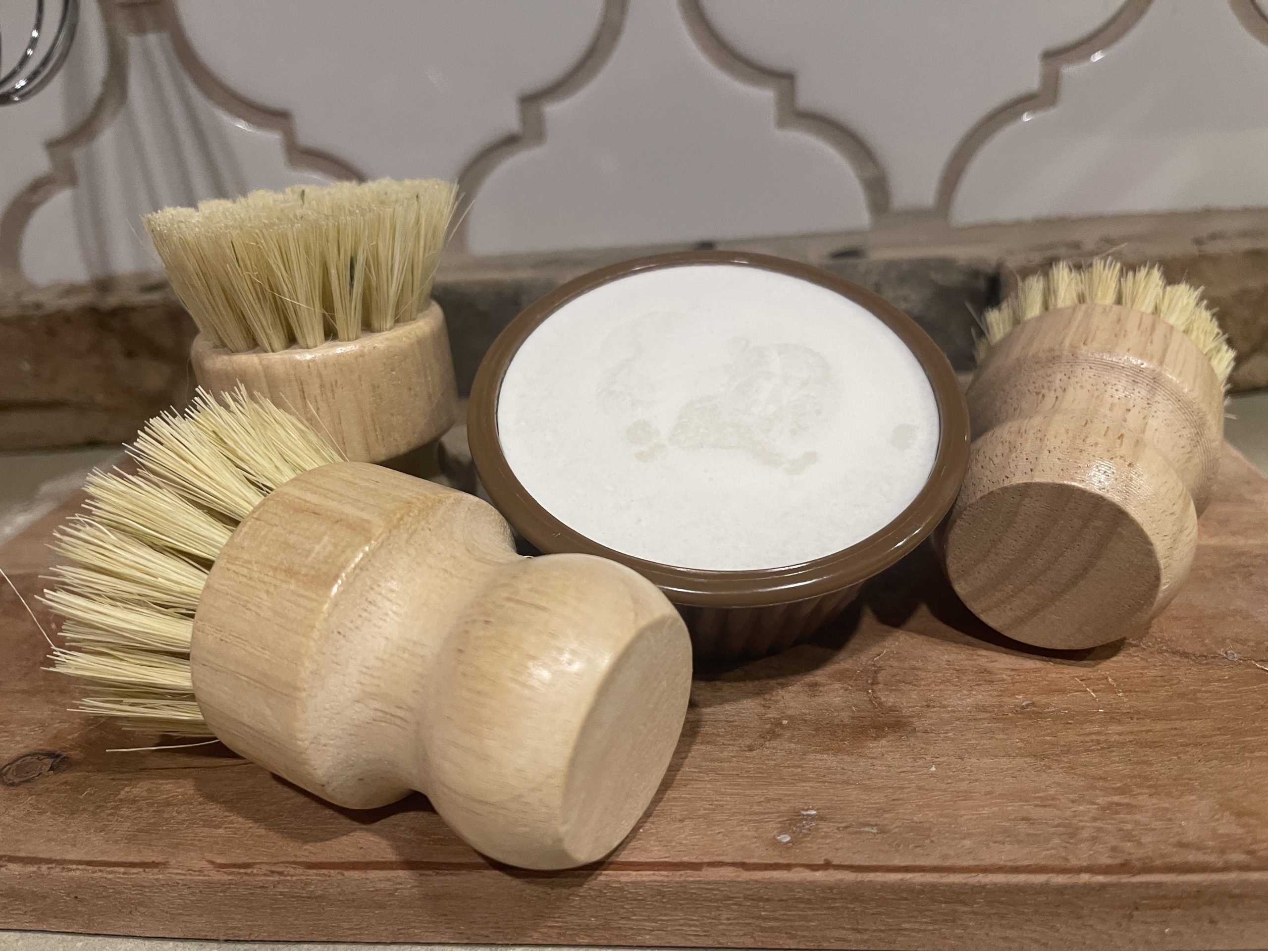 Solid Dish Soap with Brush